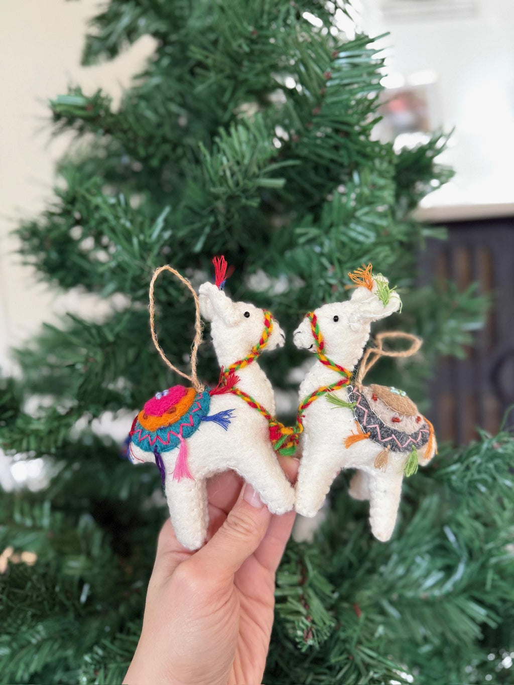 Anhänger Lama I Weihnachten Filz I Osteranhänger I Christbaumschmuck I Weihnachtsdeko I Winter Weihnachtsbaum I Weihnachtslama I Alpaka