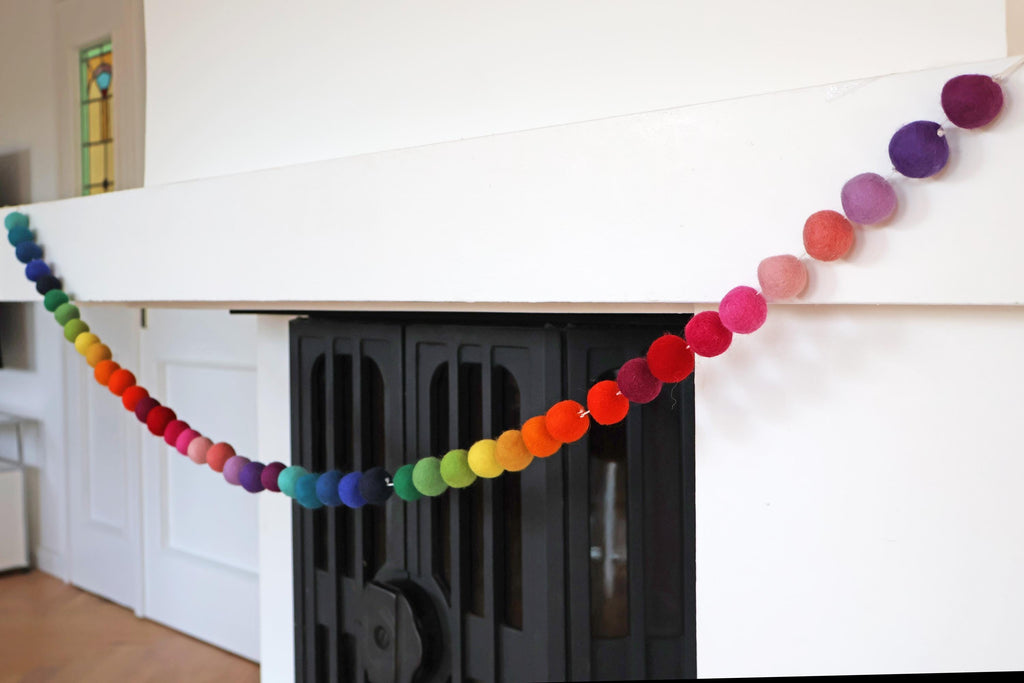 Regenbogen-Girlande für das ganze Jahr I Dekoration I Kindergeburtstag I Partydekoration I Kinderzimmer I