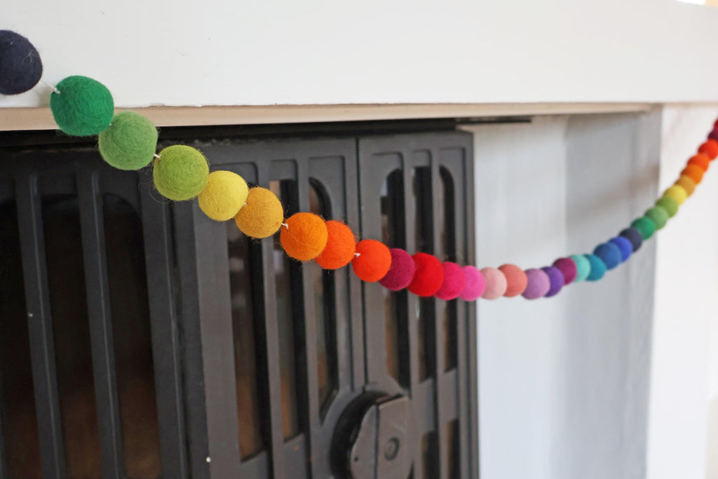 Regenbogen-Girlande für das ganze Jahr I Dekoration I Kindergeburtstag I Partydekoration I Kinderzimmer I