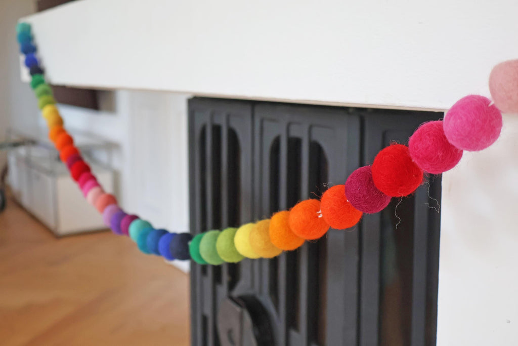 Regenbogen-Girlande für das ganze Jahr I Dekoration I Kindergeburtstag I Partydekoration I Kinderzimmer I