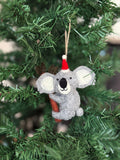 Weihnachtsanhänger Koala I Christbaumschmuck I Weihnachtsdeko I Winter Weihnachtsbaum I Koalabär mit Mütze I lustige Weihnachtsdeko