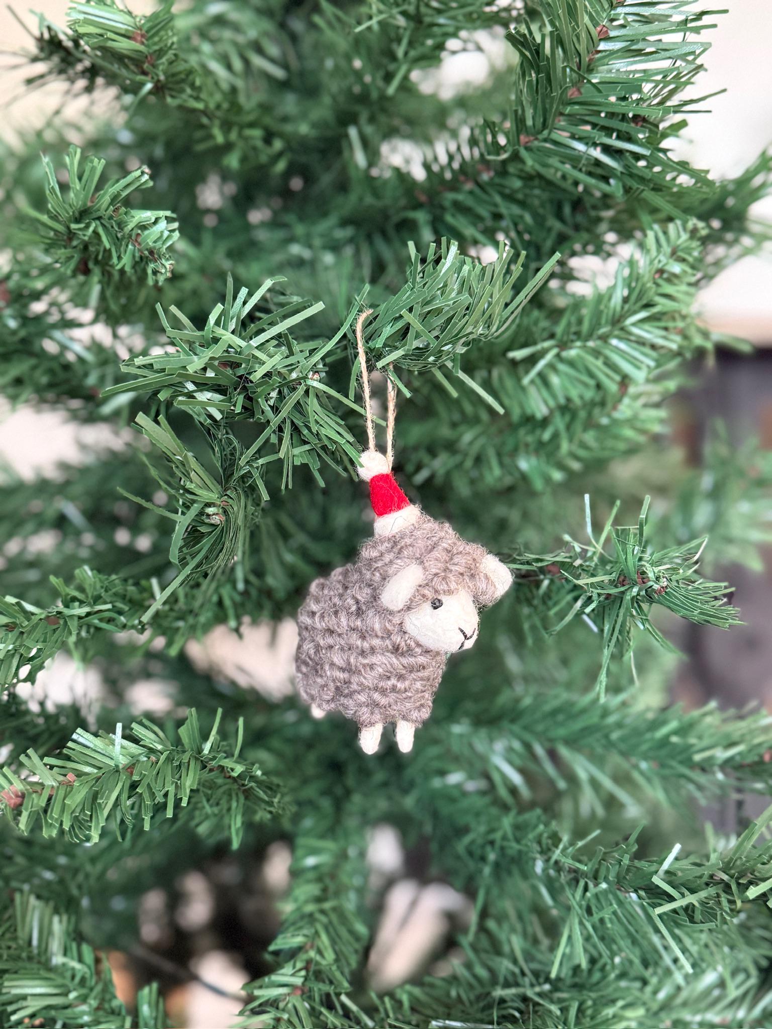 Weihnachtsanhänger Schaf I Christbaumschmuck Weihnachtsdeko I Winter Weihnachtsbaum I Weihnachtsschaf