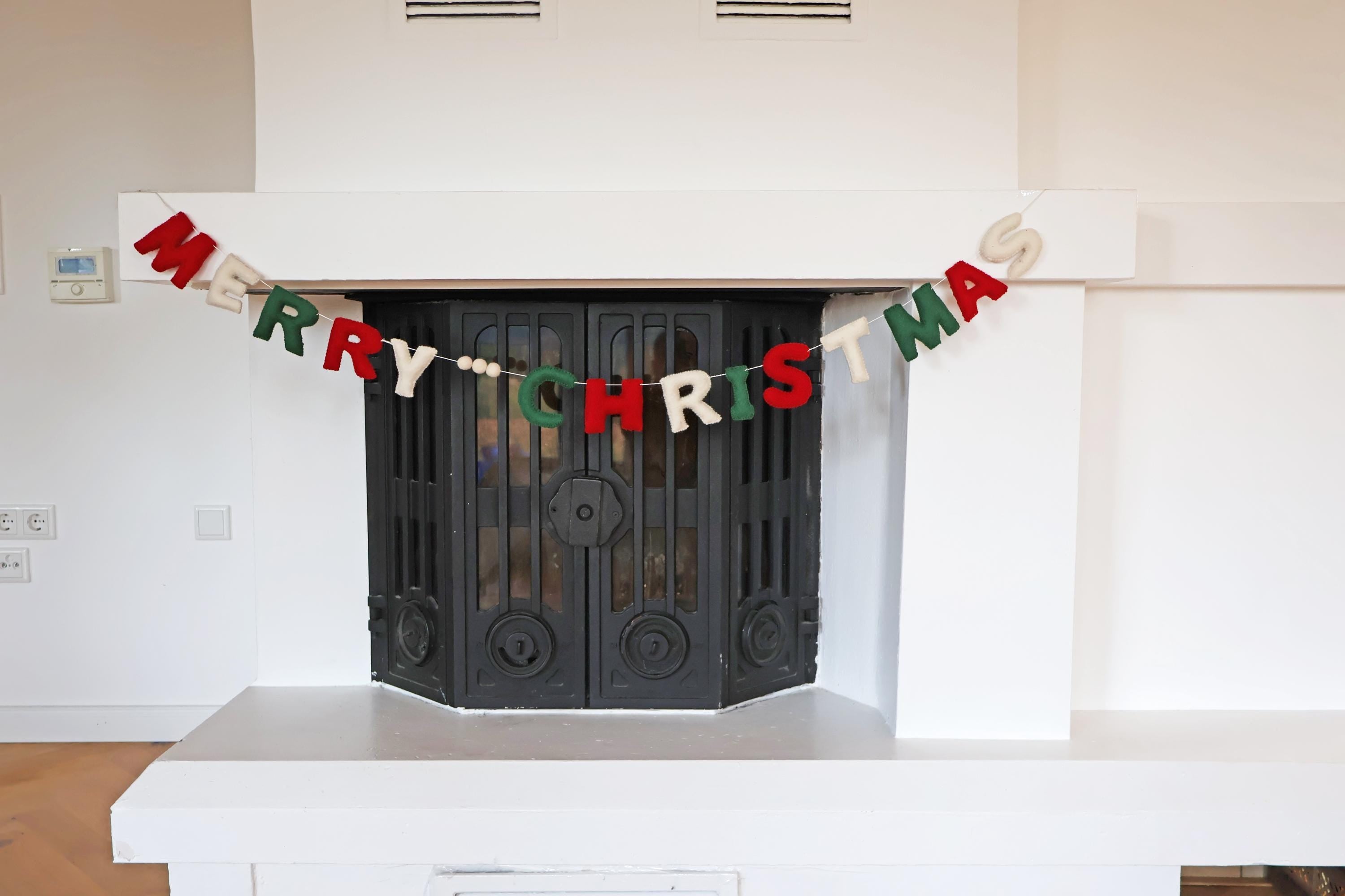 Weihnachtsgirlande aus Filz I Merry Christmas I Fröhliche Weihnachten I Filz Deko I Weihnachtsdeko I Fair