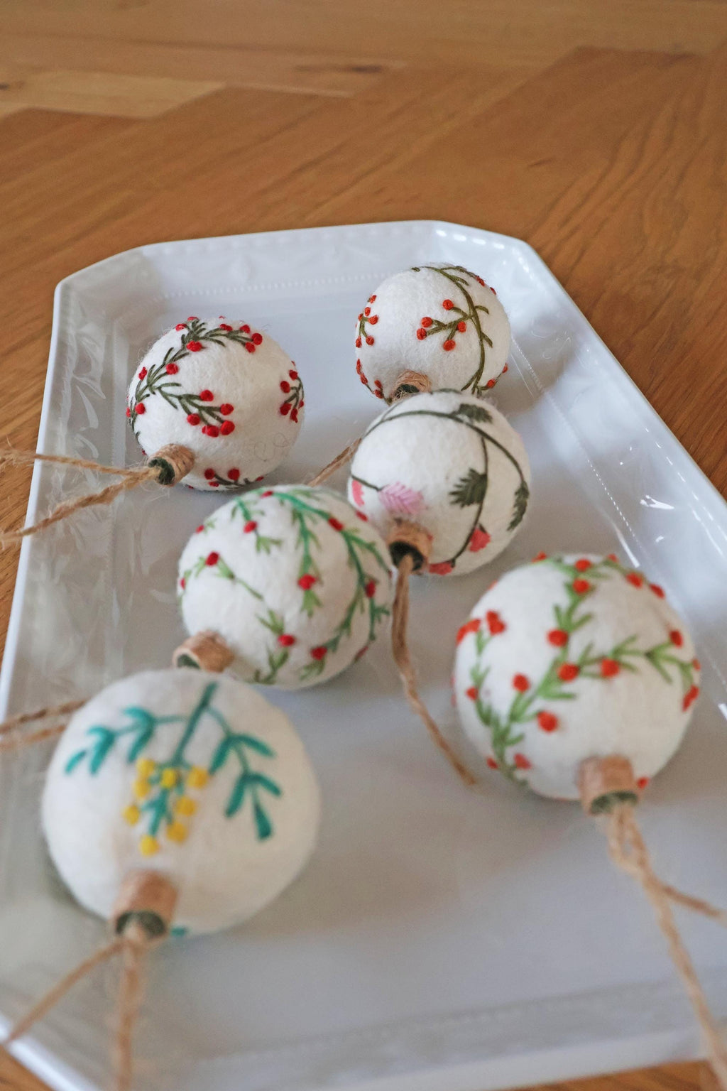Weihnachtskugel 6er Set aus Filz handgemacht I Weihnachtsdeko I Anhänger I Kugeln handgemacht I Weihnachtsschmuck I Christbaumkugel Filz I