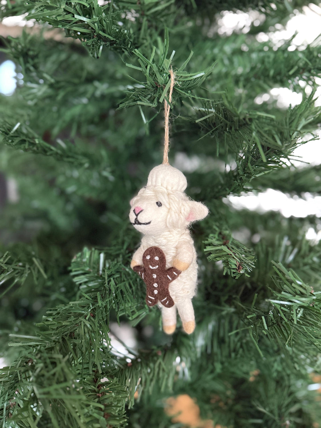 Weihnachtsanhänger Bäcker Schaf I Christbaumschmuck Weihnachtsdeko I Winter Weihnachtsbaum I Weihnachtsschaf