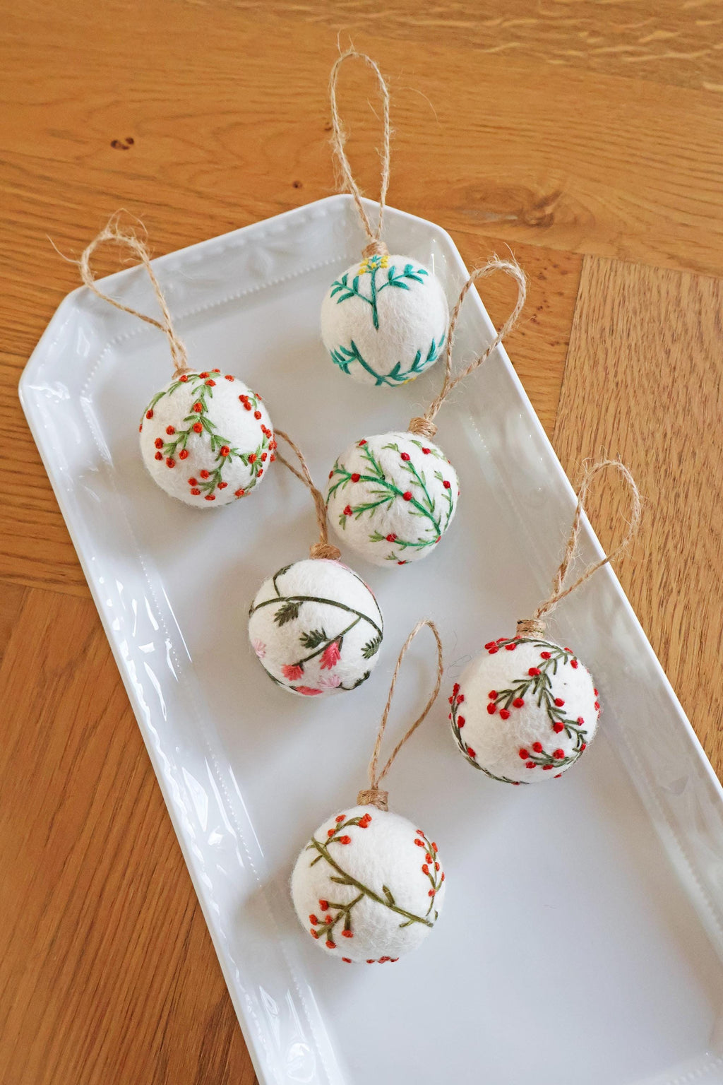 Weihnachtskugel 6er Set aus Filz handgemacht I Weihnachtsdeko I Anhänger I Kugeln handgemacht I Weihnachtsschmuck I Christbaumkugel Filz I