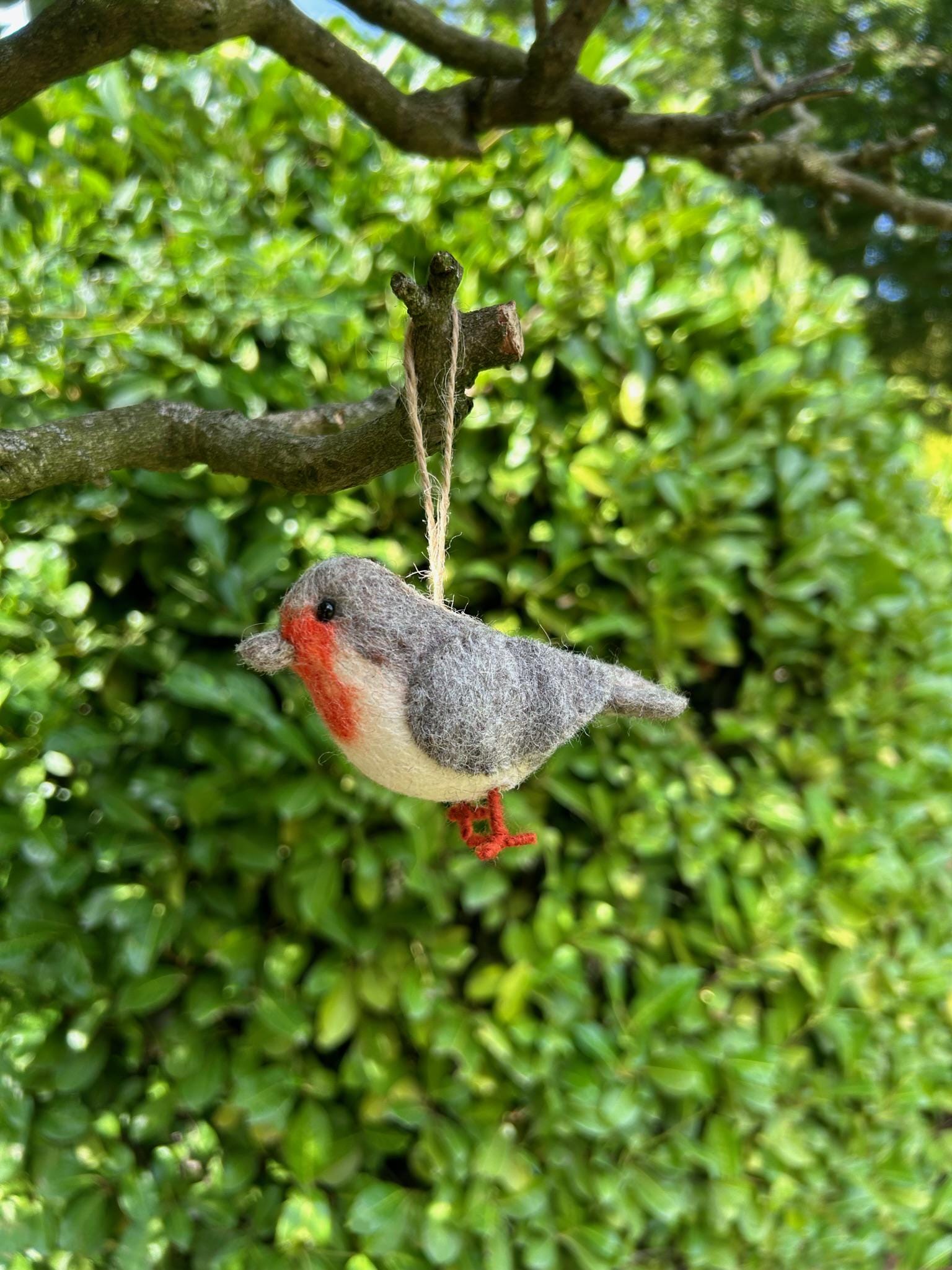 Filzanhänger Rotkehlchen I Christbaumschmuck I Weihnachtsdeko I Winterdeko I Weihnachtsbaum I Frühlingsdeko I Vogeldeko I Naturdeko I Fair