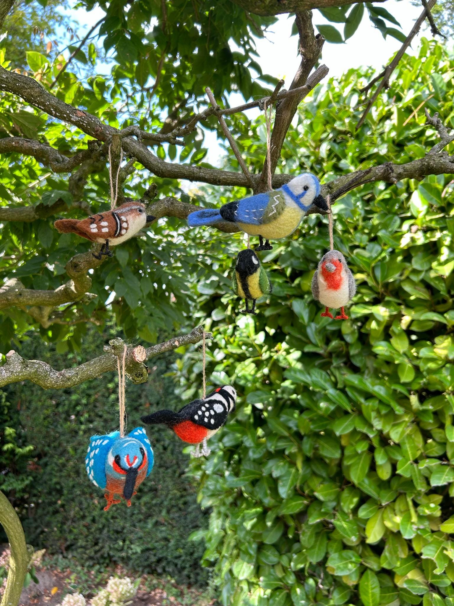 Filzanhänger Rotkehlchen I Christbaumschmuck I Weihnachtsdeko I Winterdeko I Weihnachtsbaum I Frühlingsdeko I Vogeldeko I Naturdeko I Fair
