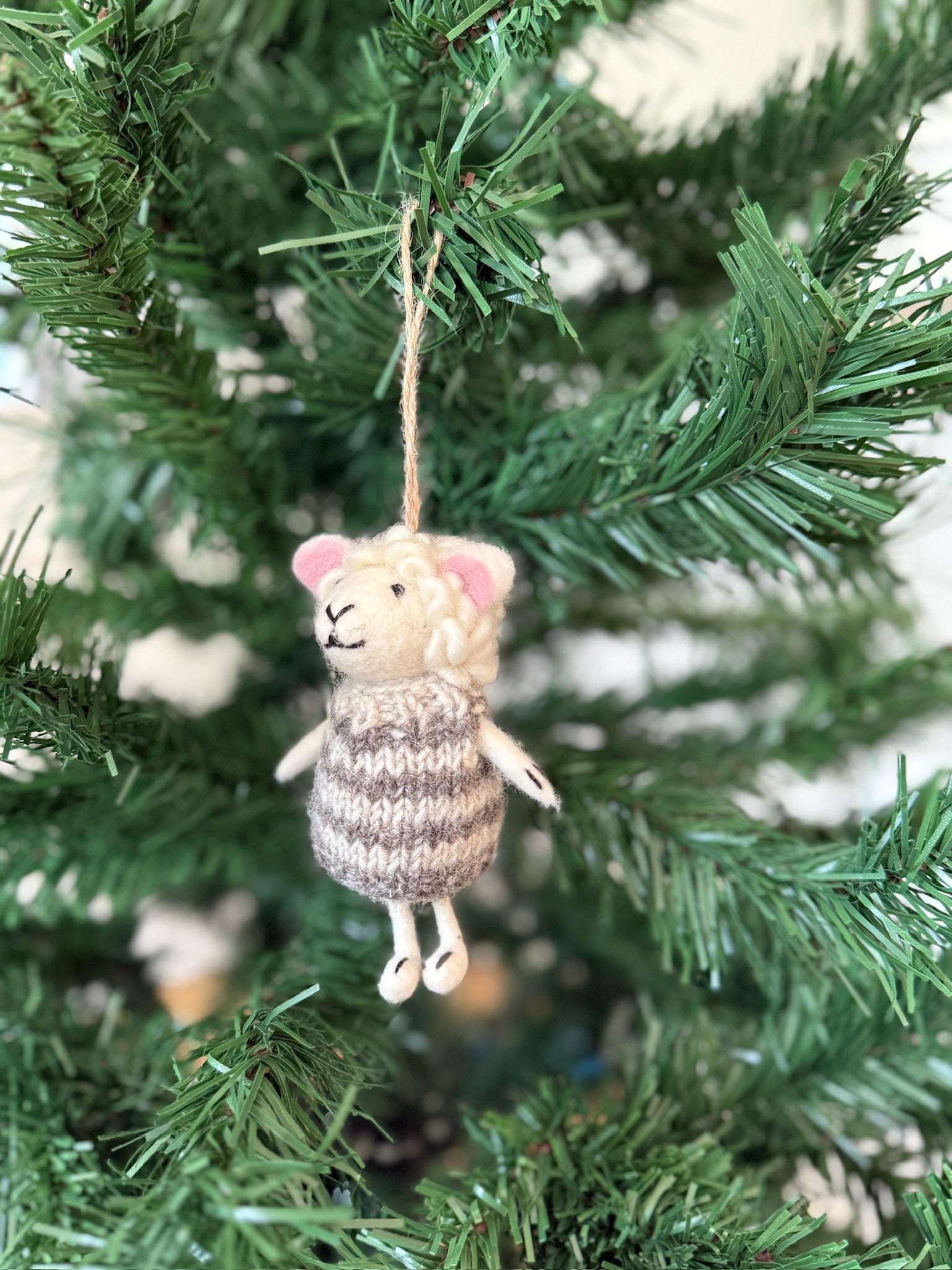 Weihnachtsanhänger Schaf in Pullover I Christbaumschmuck I Weihnachtsdeko I Winter Weihnachtsbaum I Weihnachtsschaf