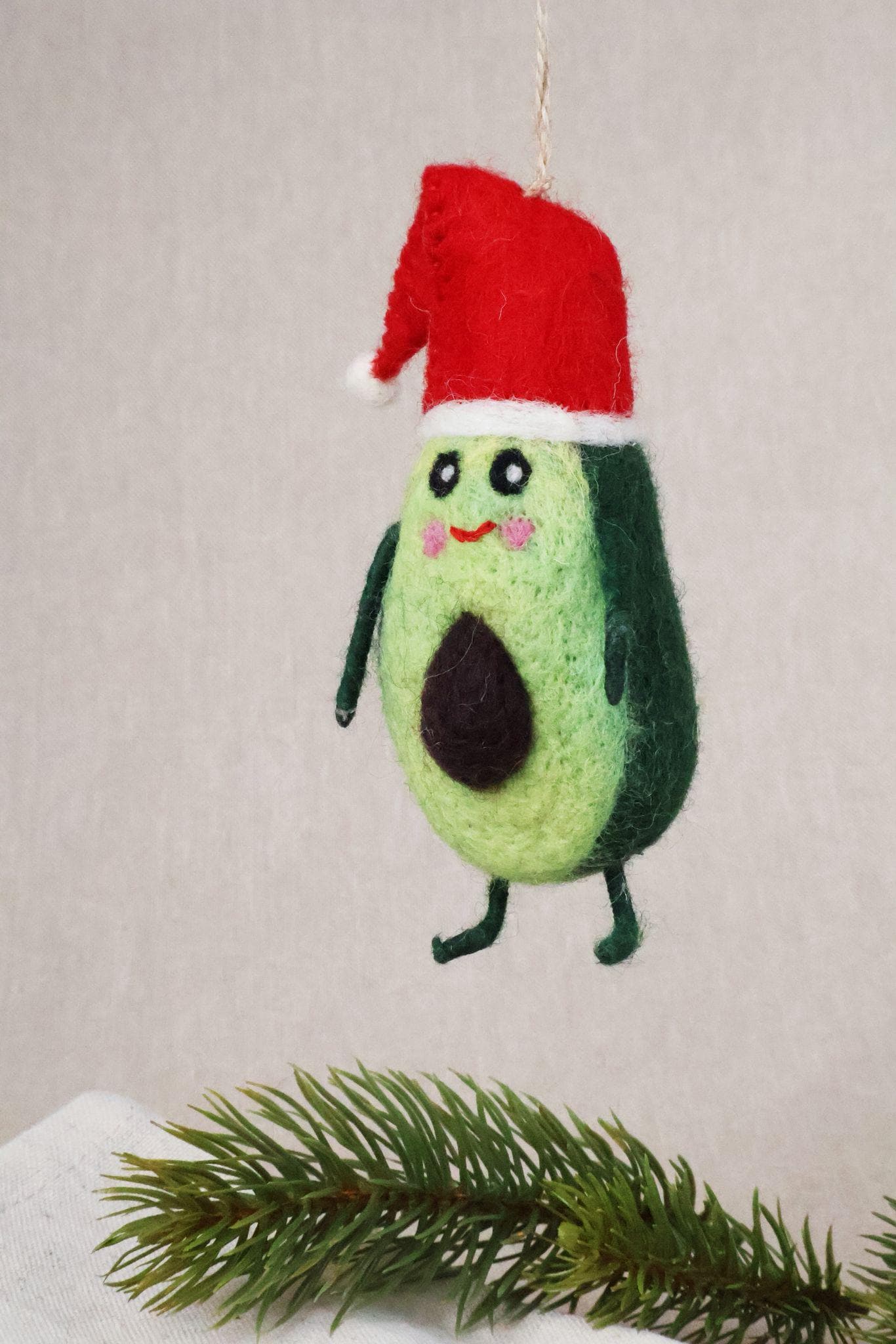 Weihnachtsanhänger Avocado I Christbaumschmuck I Weihnachtsdeko I Winter Weihnachtsbaum I Gemüse I lustige Weihnachtsdeko