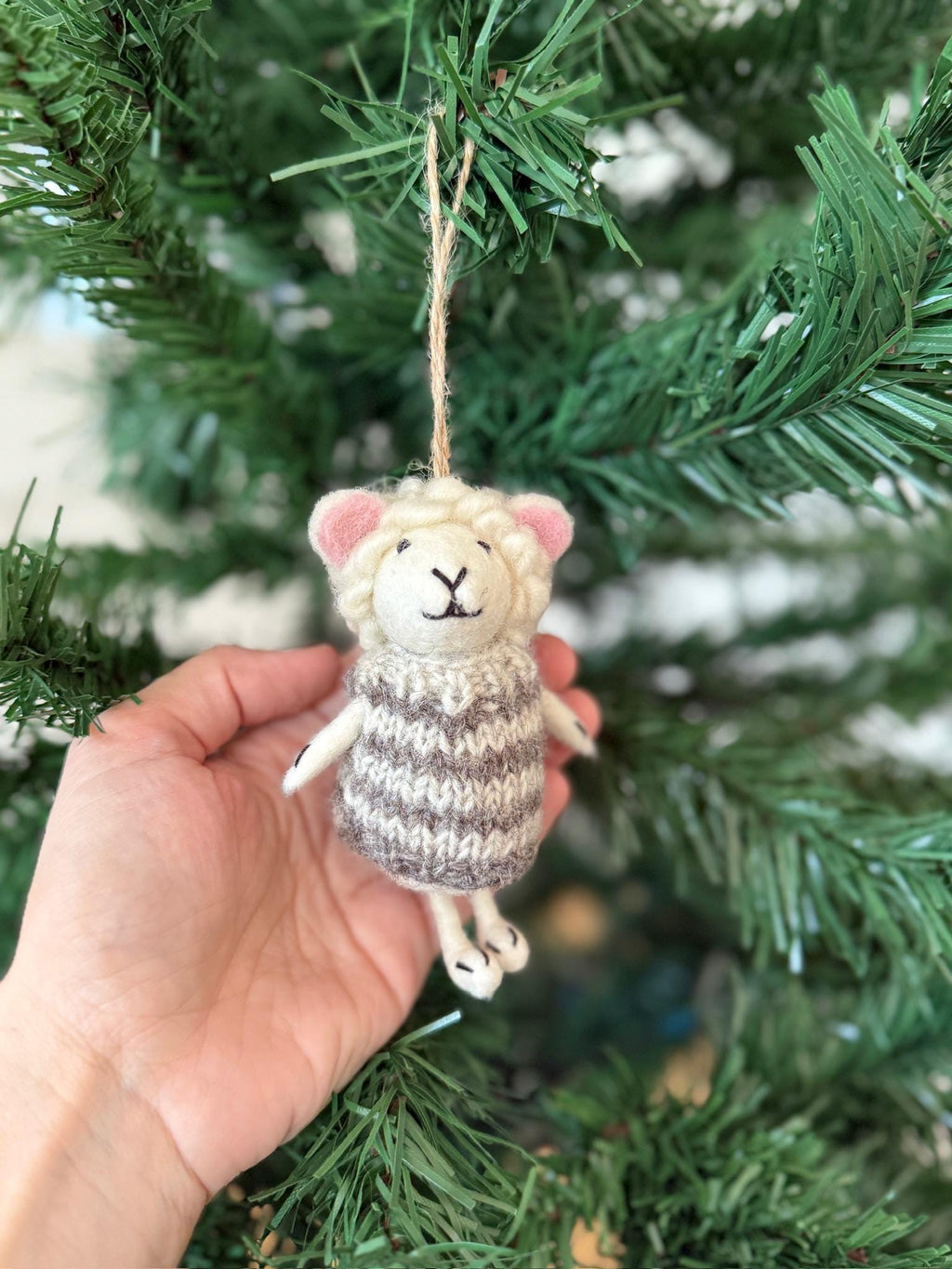 Weihnachtsanhänger Schaf in Pullover I Christbaumschmuck I Weihnachtsdeko I Winter Weihnachtsbaum I Weihnachtsschaf