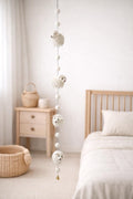 Filz Schaf Girlande – Babyzimmer Deko – Handgemachte Wollgirlande – Kinderzimmer – Bauernhof Babyzimmer – Montessori / Waldorf inspiriert