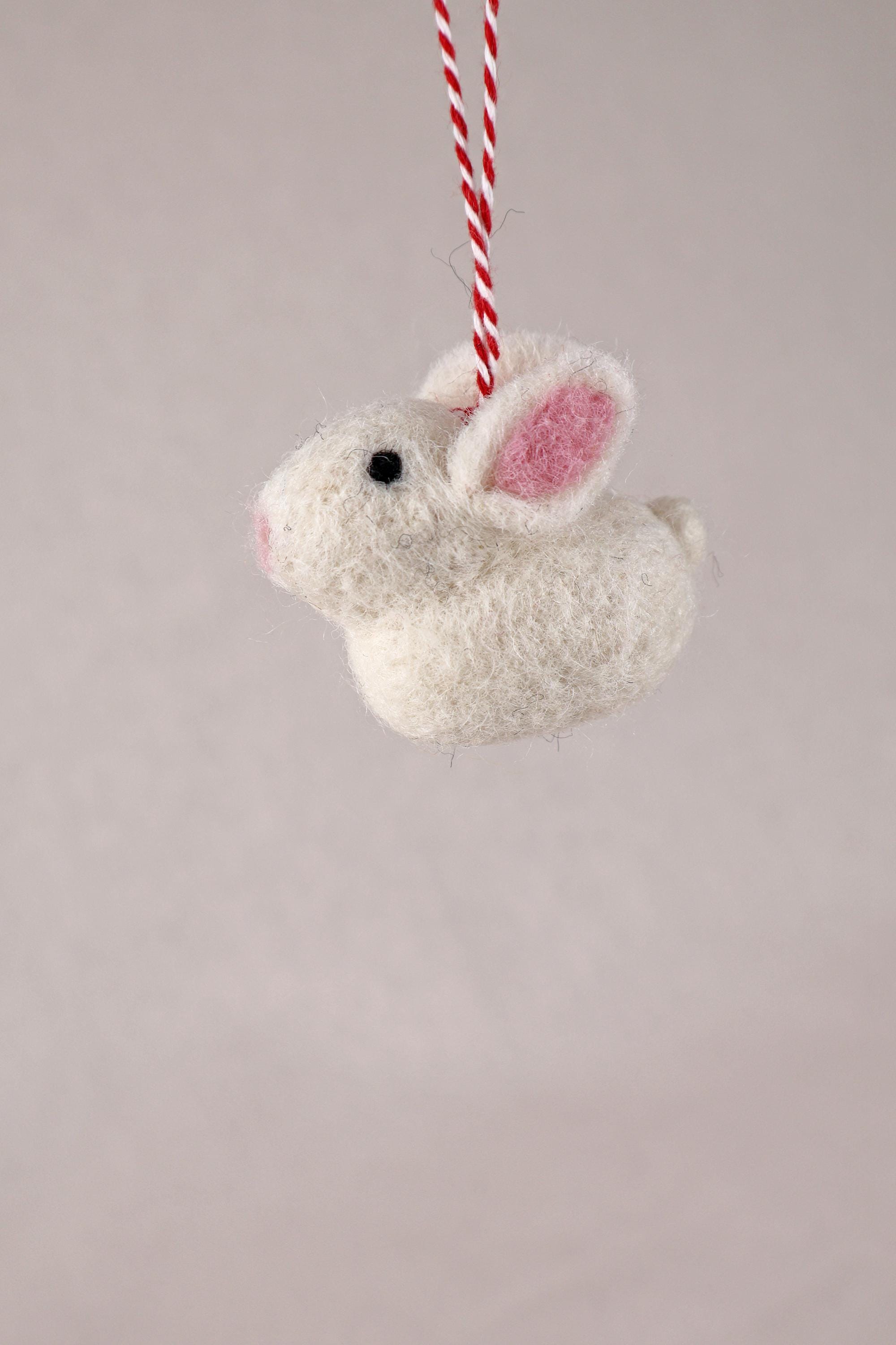 Anhänger kleiner Hase Kaninchen I Osterschmuck I Osterdeko I I Osterstrauß I Filzdeko Ostern I Osterhase I Frühling I Faire Deko