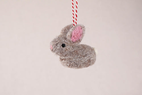 Anhänger kleiner Hase Kaninchen I Osterschmuck I Osterdeko I I Osterstrauß I Filzdeko Ostern I Osterhase I Frühling I Faire Deko