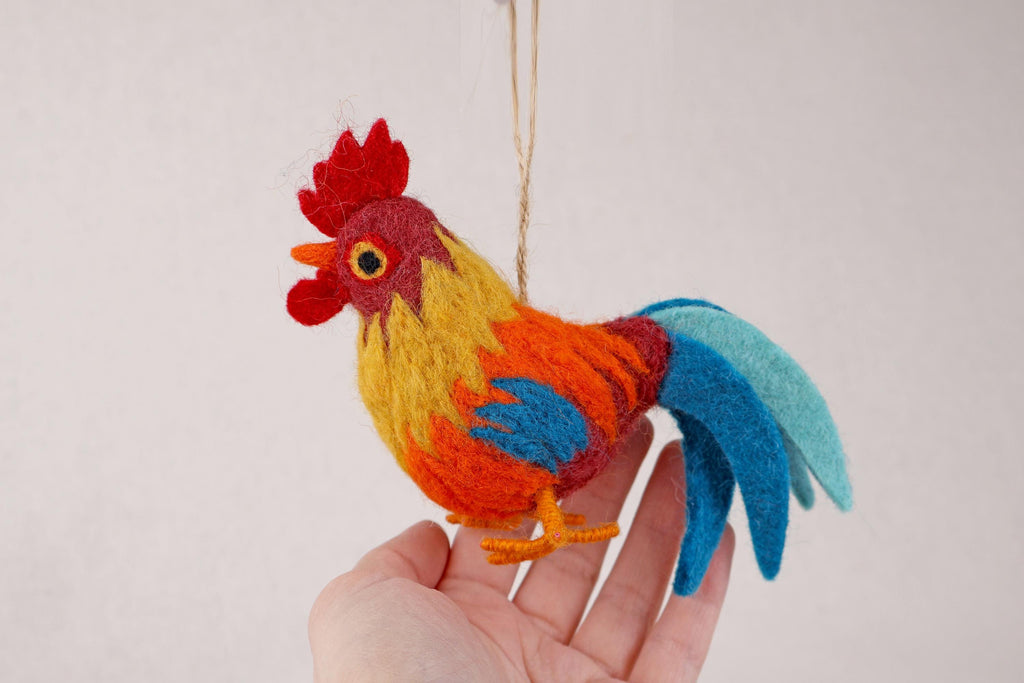 Anhänger Hahn I Osterdeko I Weihnachtsdeko I Winter I Weihnachtsbaum I Huhn Deko I