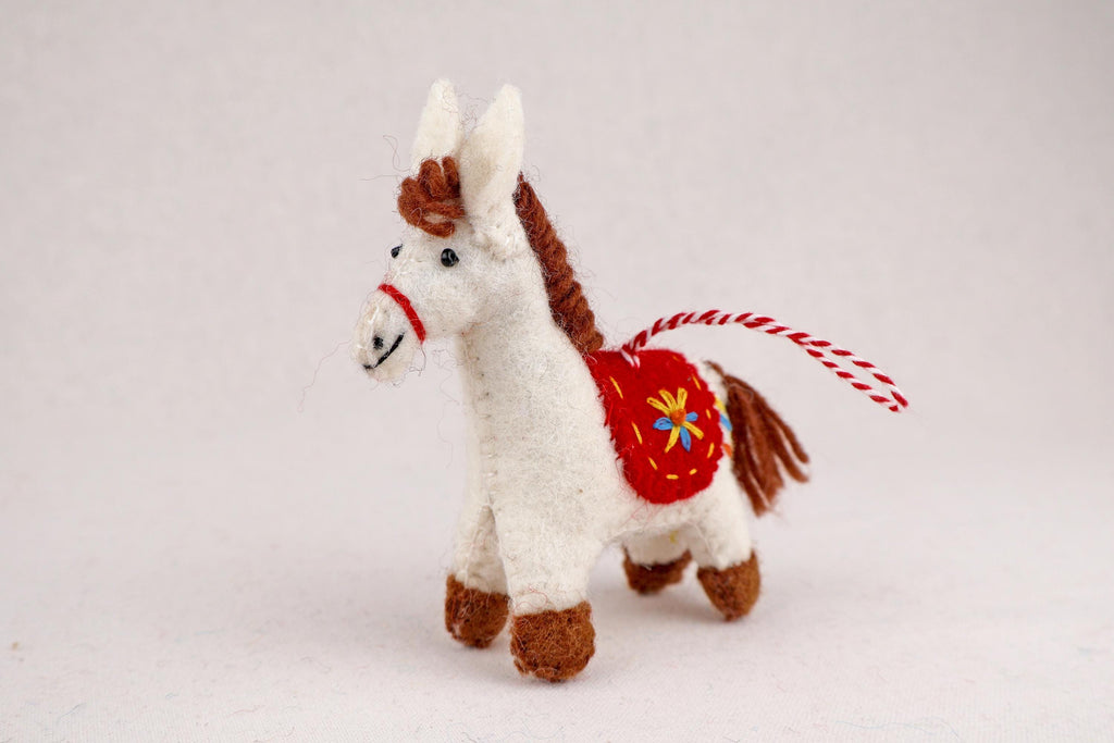 Weihnachtsanhänger Pferd I Filz Christbaumschmuck I Weihnachtsdeko Pferdchen