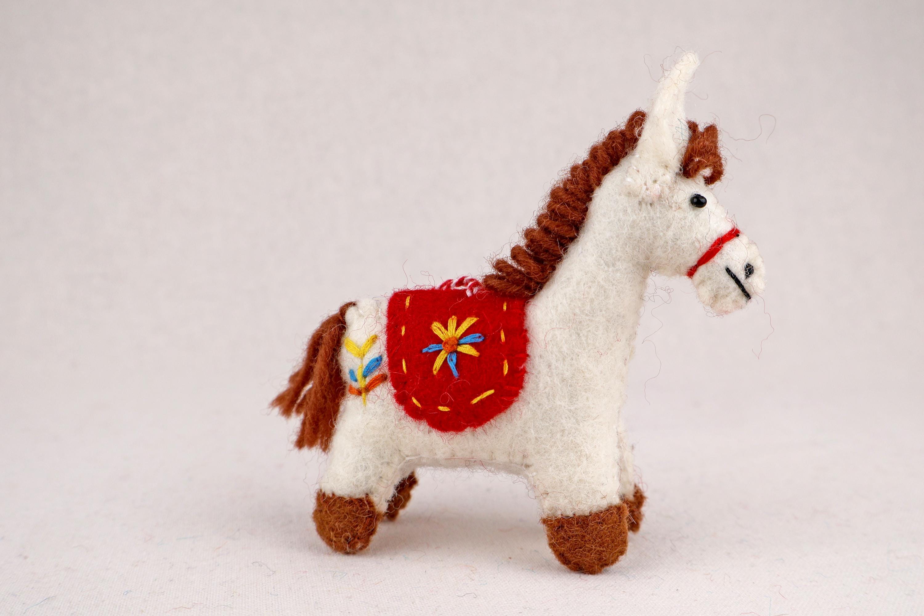 Weihnachtsanhänger Pferd I Filz Christbaumschmuck I Weihnachtsdeko Pferdchen
