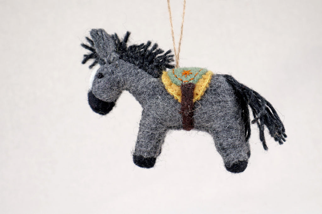 Weihnachtsanhänger Pferd I Filz Christbaumschmuck I Weihnachtsdeko Pferdchen