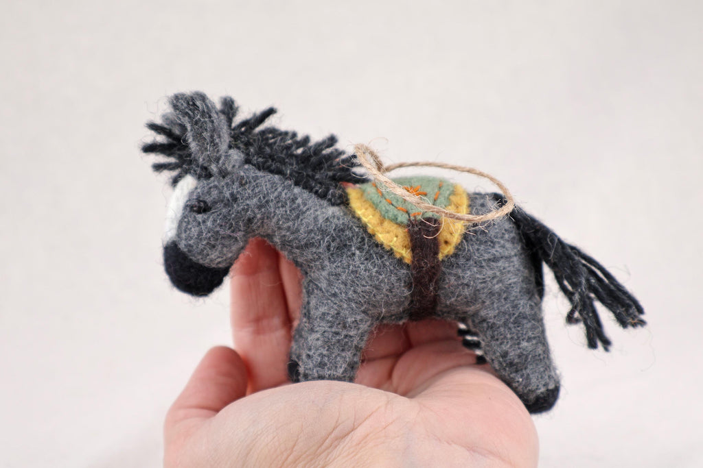 Weihnachtsanhänger Pferd I Filz Christbaumschmuck I Weihnachtsdeko Pferdchen