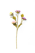 Filz Wiesenblumen bunt – nachhaltige Deko, handgemacht Fair Trade Nepal, Blütenzweig, Pastellblumen, Boho Naturdeko