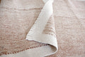 Handgewebter Radhi Teppich aus Nepal – Beige Weiß | Fair Trade Wollteppich | Minimalistischer Boho Teppich | Natur Teppich Wohnzimmer