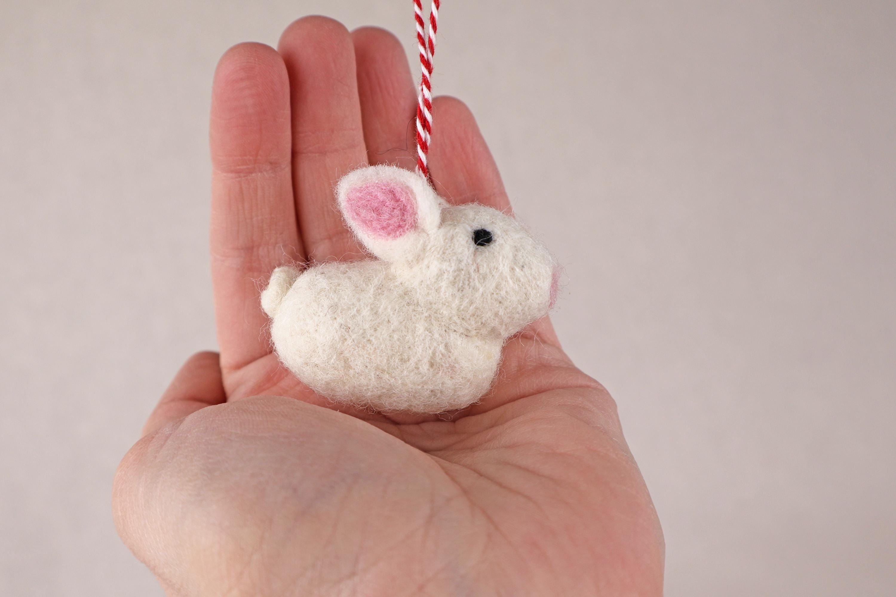 Anhänger kleiner Hase Kaninchen I Osterschmuck I Osterdeko I I Osterstrauß I Filzdeko Ostern I Osterhase I Frühling I Faire Deko