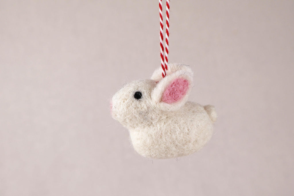 Anhänger kleiner Hase Kaninchen I Osterschmuck I Osterdeko I I Osterstrauß I Filzdeko Ostern I Osterhase I Frühling I Faire Deko