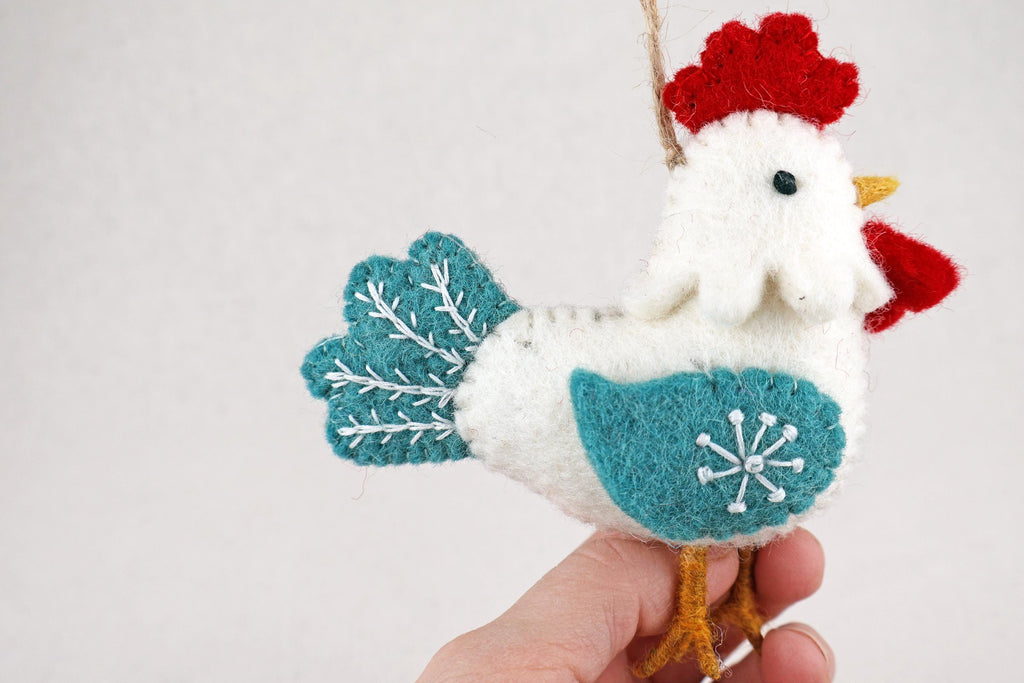 Anhänger Huhn I Osterschmuck I Osterdeko I Christbaumschmuck Weihnachtsdeko I Winter Weihnachtsbaum I Huhn Deko I Henne Weihnachten