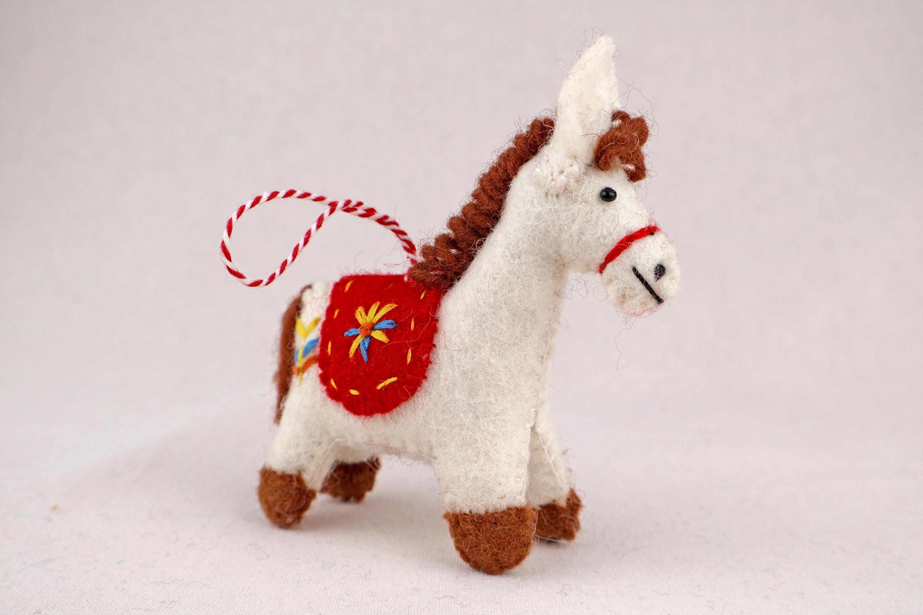Weihnachtsanhänger Pferd I Filz Christbaumschmuck I Weihnachtsdeko Pferdchen