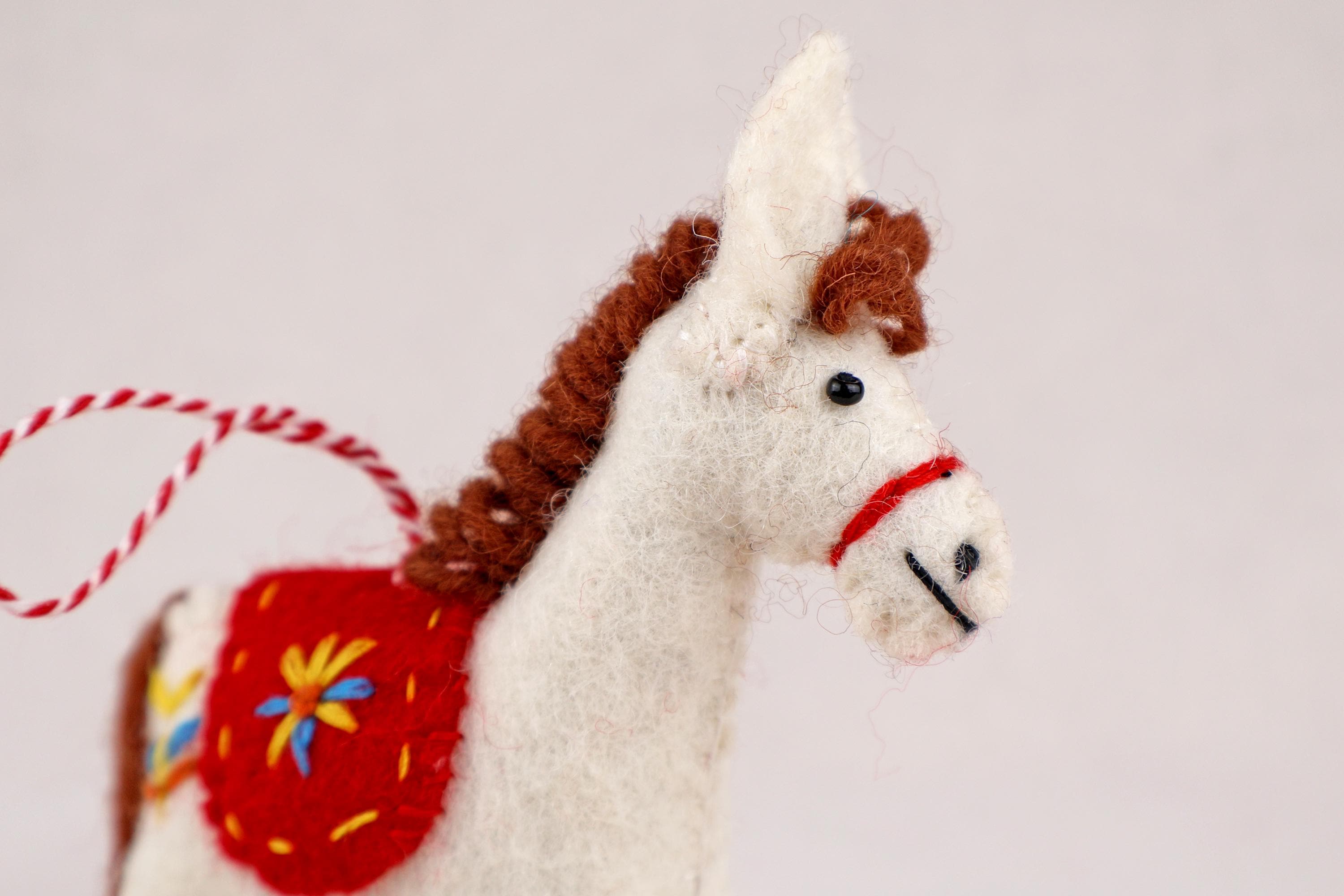 Weihnachtsanhänger Pferd I Filz Christbaumschmuck I Weihnachtsdeko Pferdchen