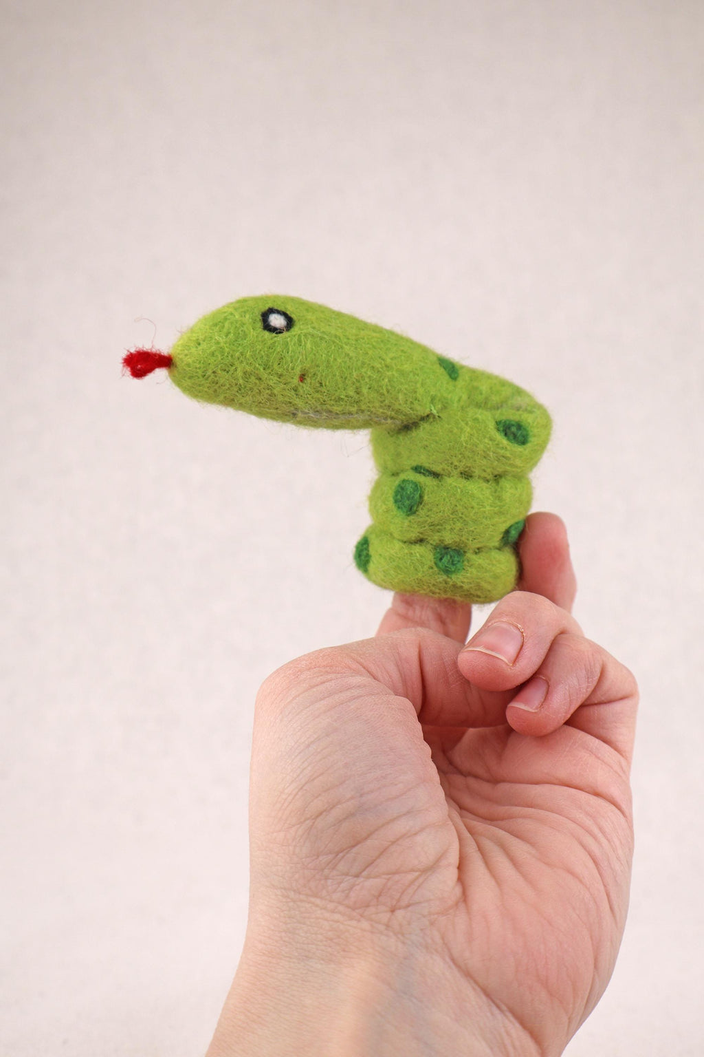 Niedliche Fingerpuppe Schlange aus Filz I Fingerspiel I Spielzeug Montessori I Geschichten erzählen I Filz Schlange