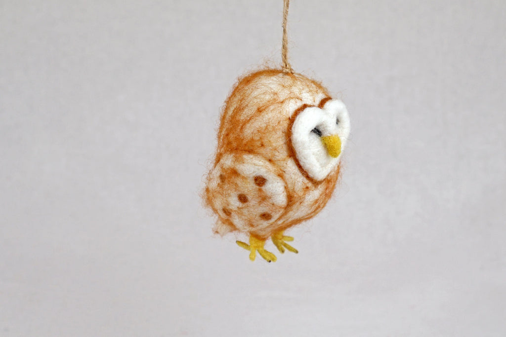 Anhänger Eule I Deko aus Filz I Winter I Weihnachtsbaum I Herbstdeko I Anhänger aus Filz I Waldtiere I Schleiereule