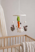 Hasen Mobilé I Babyhasen I Kaninchen I Kinderzimmer Dekoration I Filz Deko I Babyzimmer I Geschenk zur Geburt I Babyshower I Babyausstattung