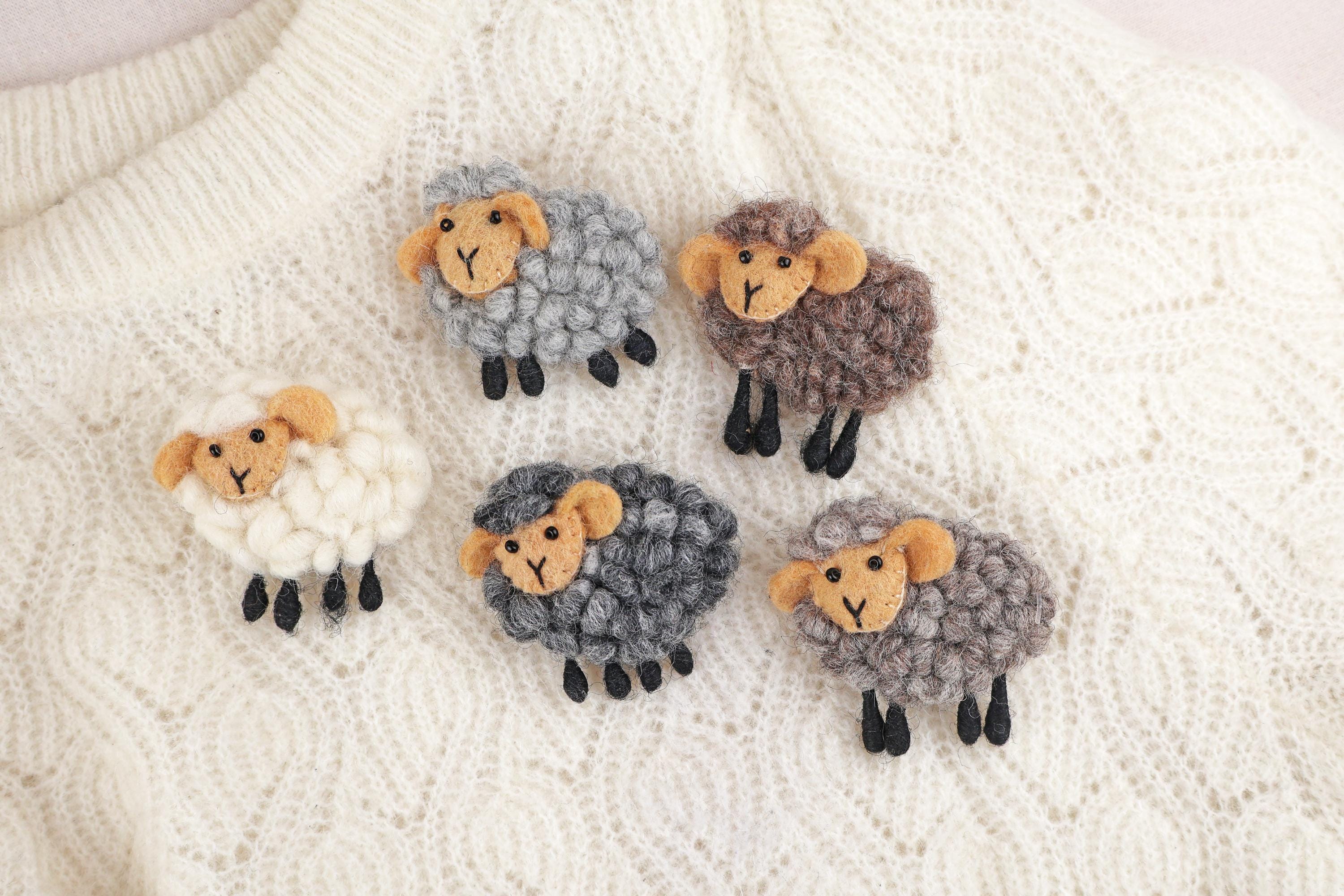 Filz Anstecker Schaf I Schaf Brosche I Kinderbrosche I Schafbrosche I Schaffreunde I Filzaccessoire