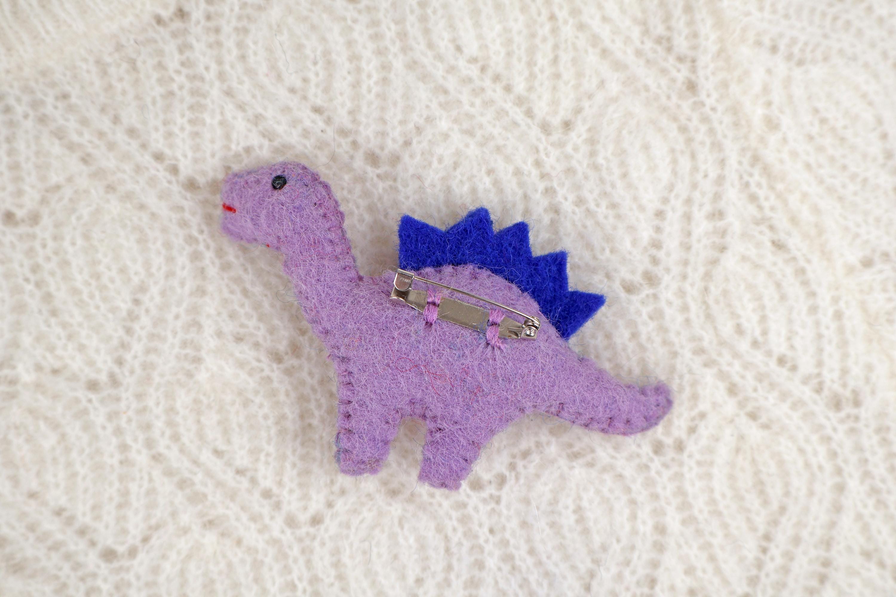 Filz Anstecker Dinosaurier Brachiosaurus I Filzbrosche I Kinder Geburtstagsgeschenk