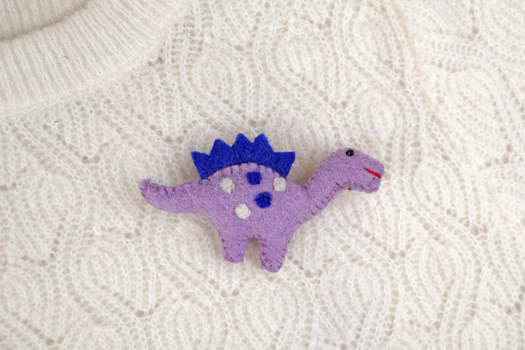 Filz Anstecker Dinosaurier Brachiosaurus I Filzbrosche I Kinder Geburtstagsgeschenk