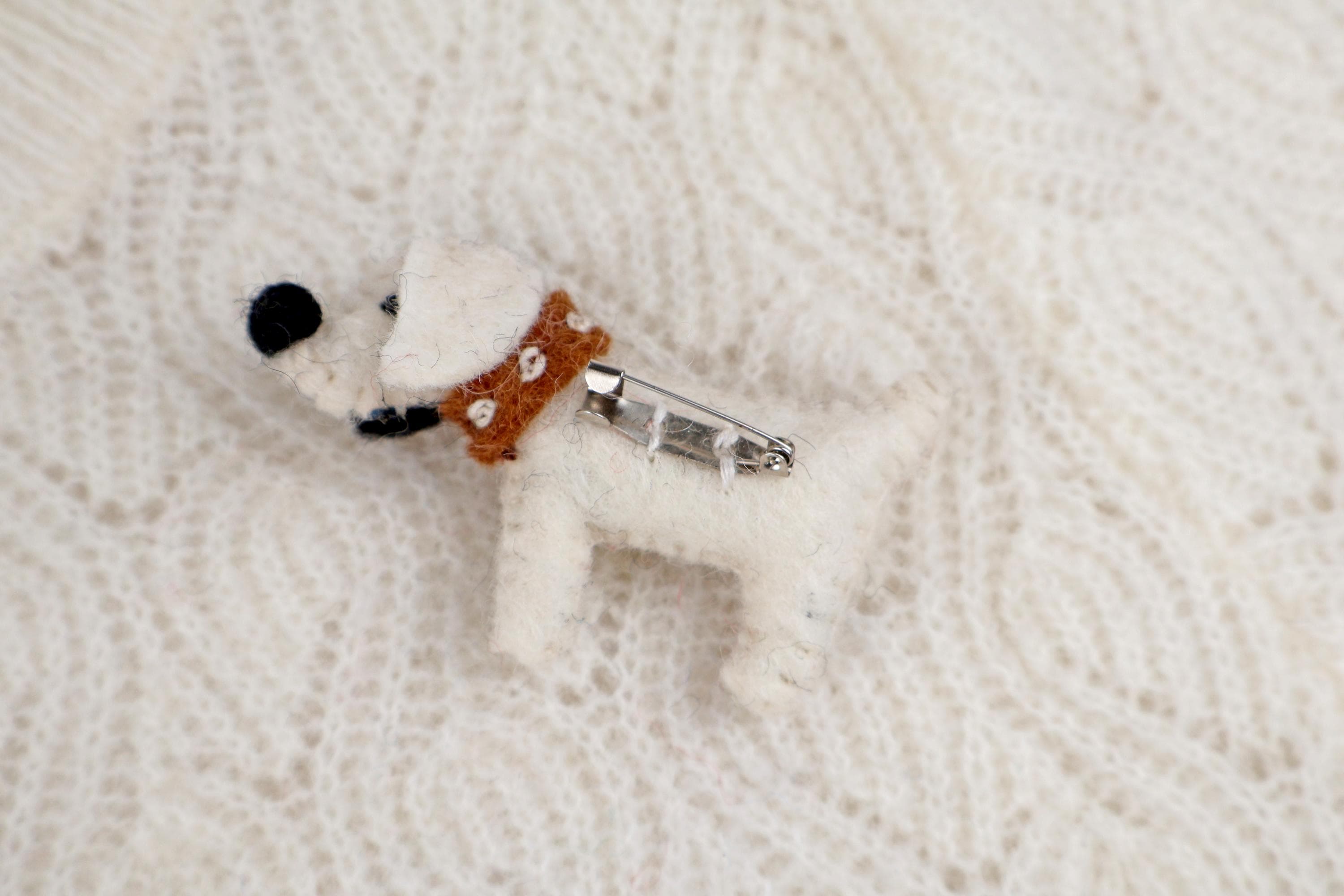 Filz Anstecker Hund I Kinderbrosche I Hundebrosche I Dalmatiner I Filzaccessoire