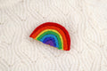 Filz Anstecker Regenbogen I Kinderbrosche I Bunte Brosche I Filzaccessoire I Geschenkidee