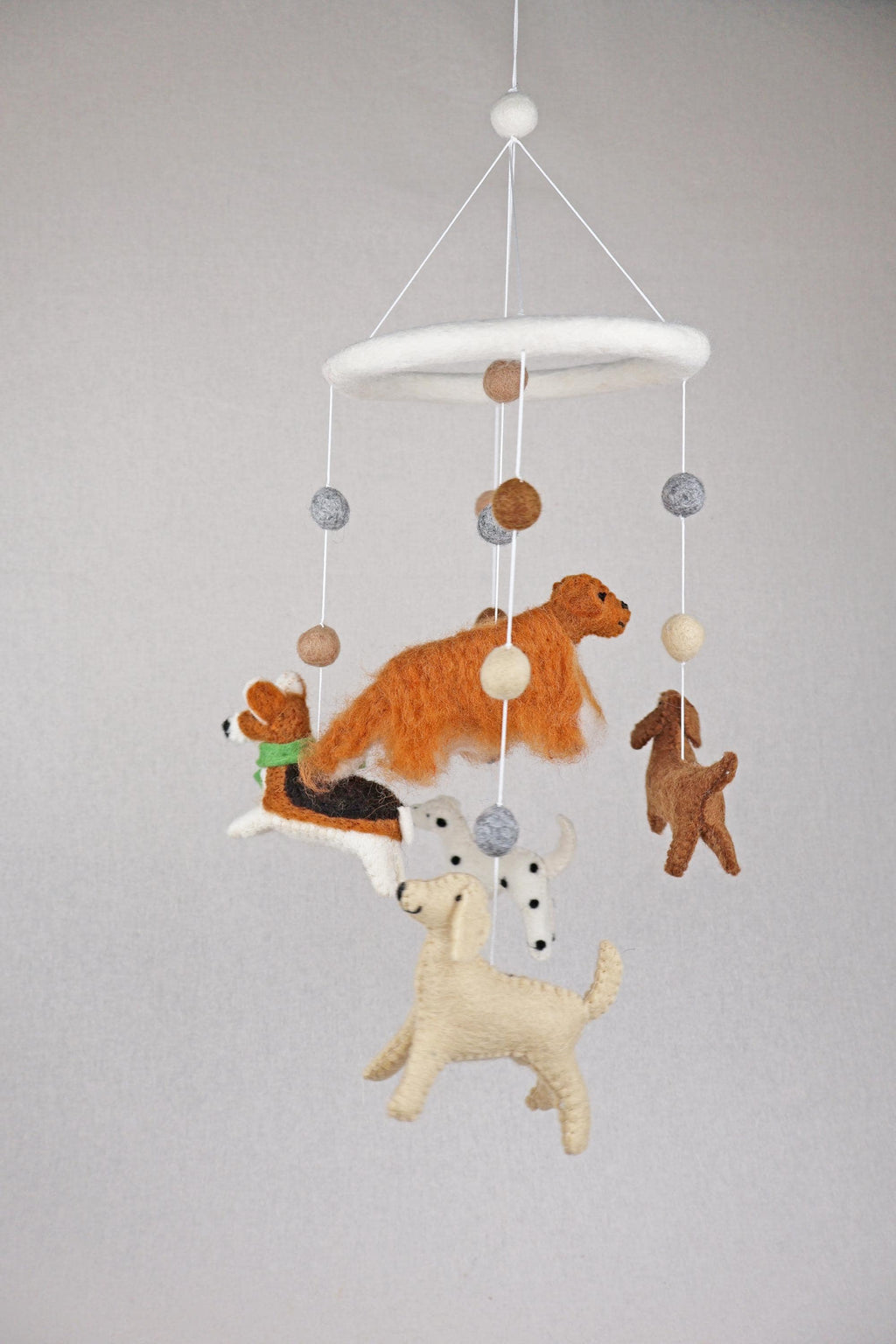 Mobilé Hundefreunde I Mobilé Kinderzimmer I Mobilé Hunde I Filzdeko Kinderzimmer I Beagle I Dalmatiner I Hundedekoration I Babyausstattung