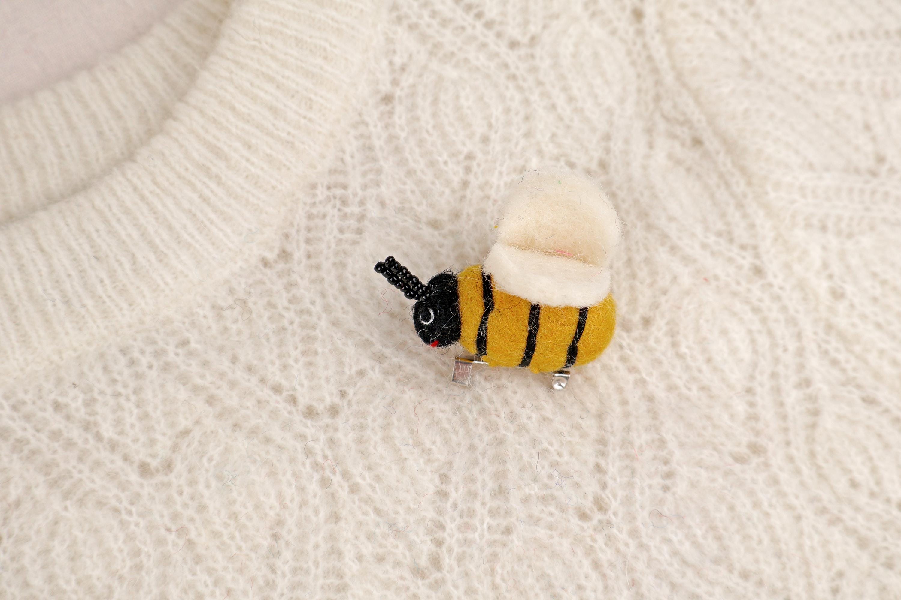 Filz Anstecker Biene, Brosche Hummel, Insekt, Honigbiene