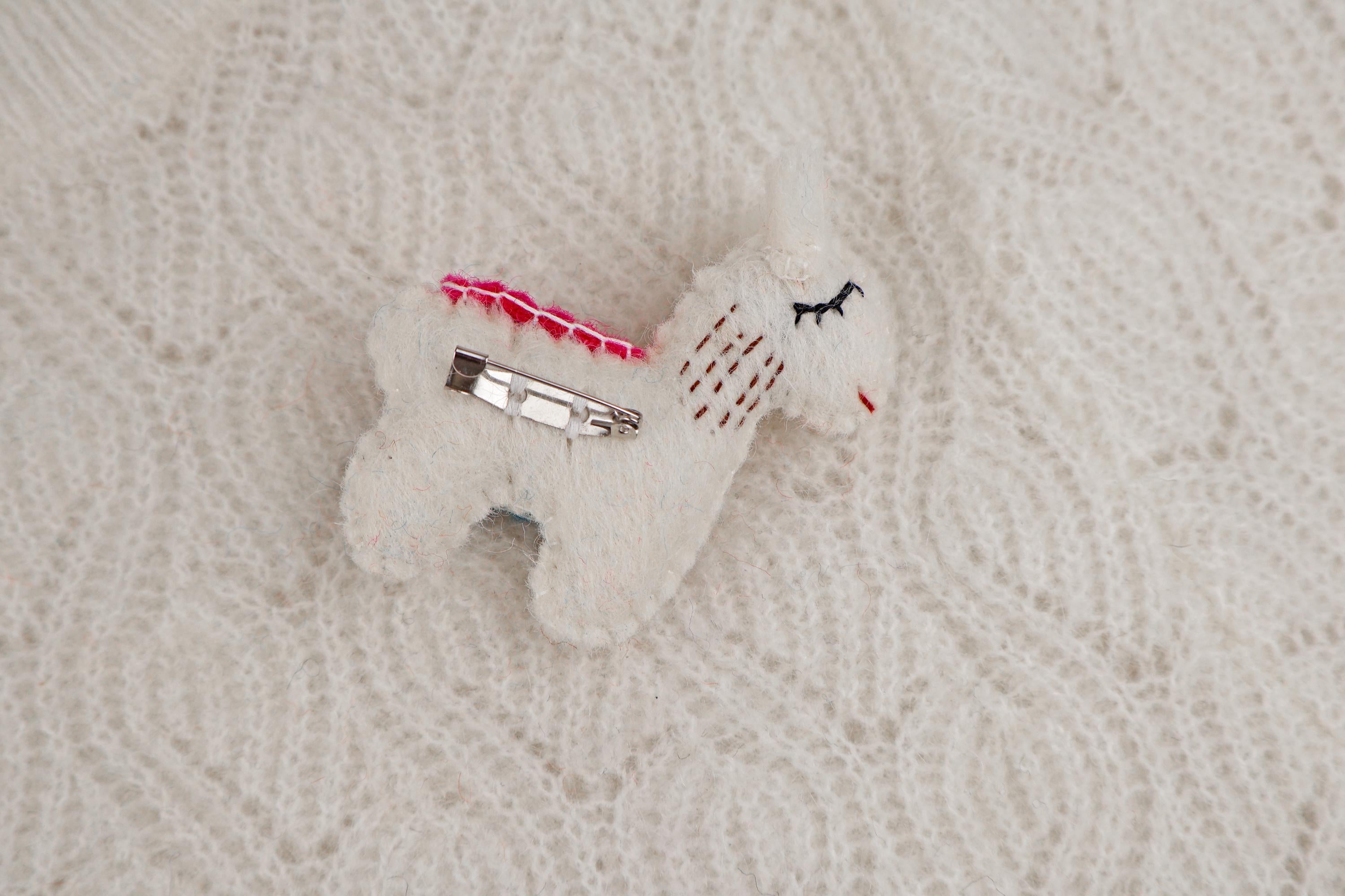 Filz Anstecker Lama I Kinderbrosche I Kinderschmuck I Filz Lama I Alpaka