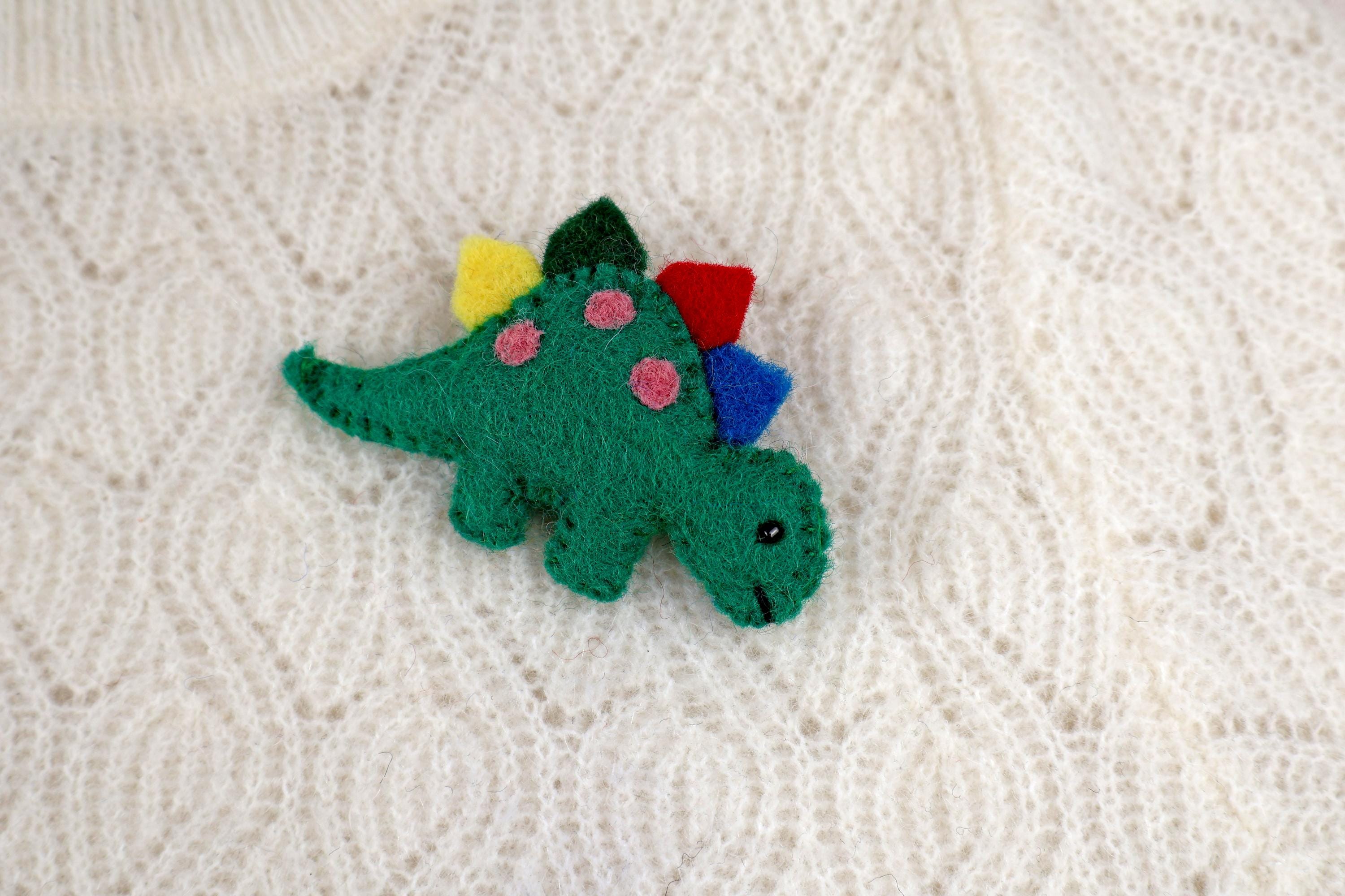 Filz Anstecker Brosche Dinosaurier Stegosaurus Urzeit