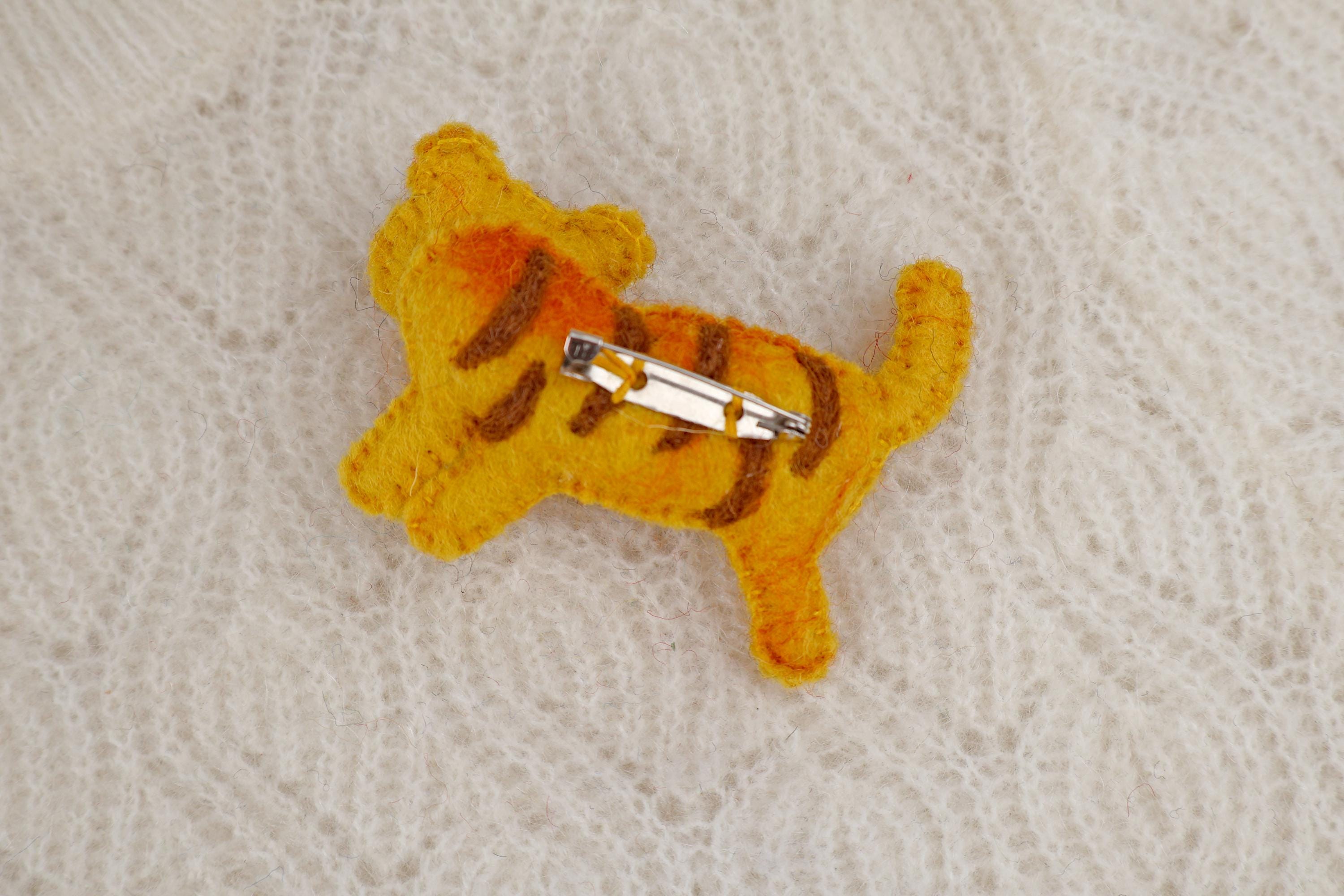 Filz Anstecker Tiger I Brosche I Kinderanstecker I Geburtstagsgeschenk Kinder I Filzbrosche I Löwe