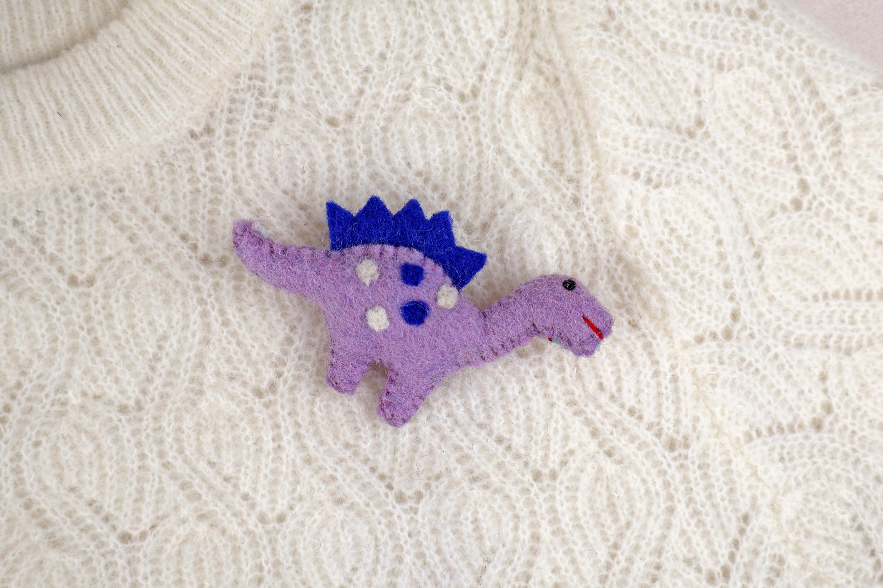 Filz Anstecker Dinosaurier Brachiosaurus I Filzbrosche I Kinder Geburtstagsgeschenk