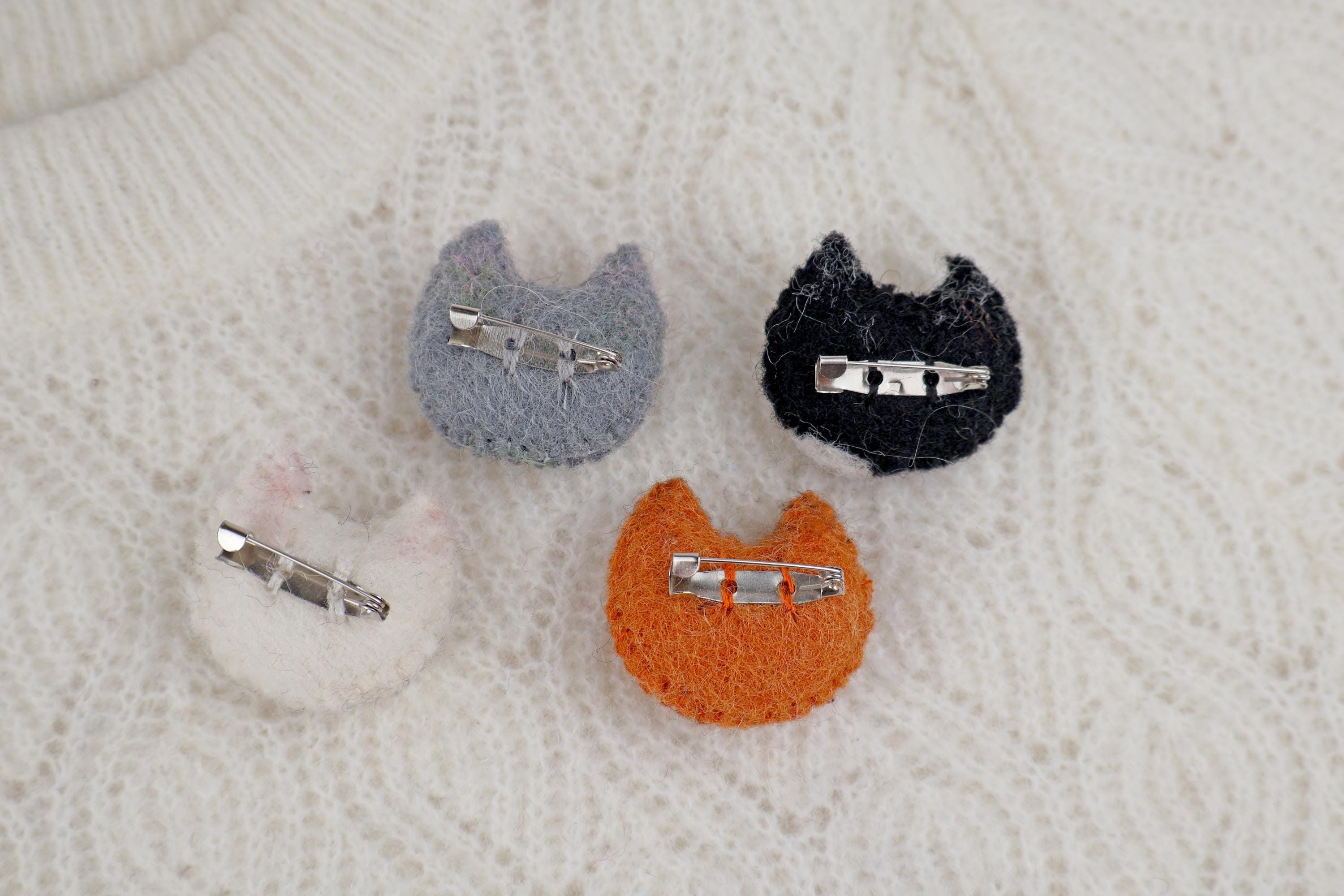 Filz Anstecker Katze I Kinderbrosche I Katzenbrosche I Katzenfreunde I Filzaccessoire