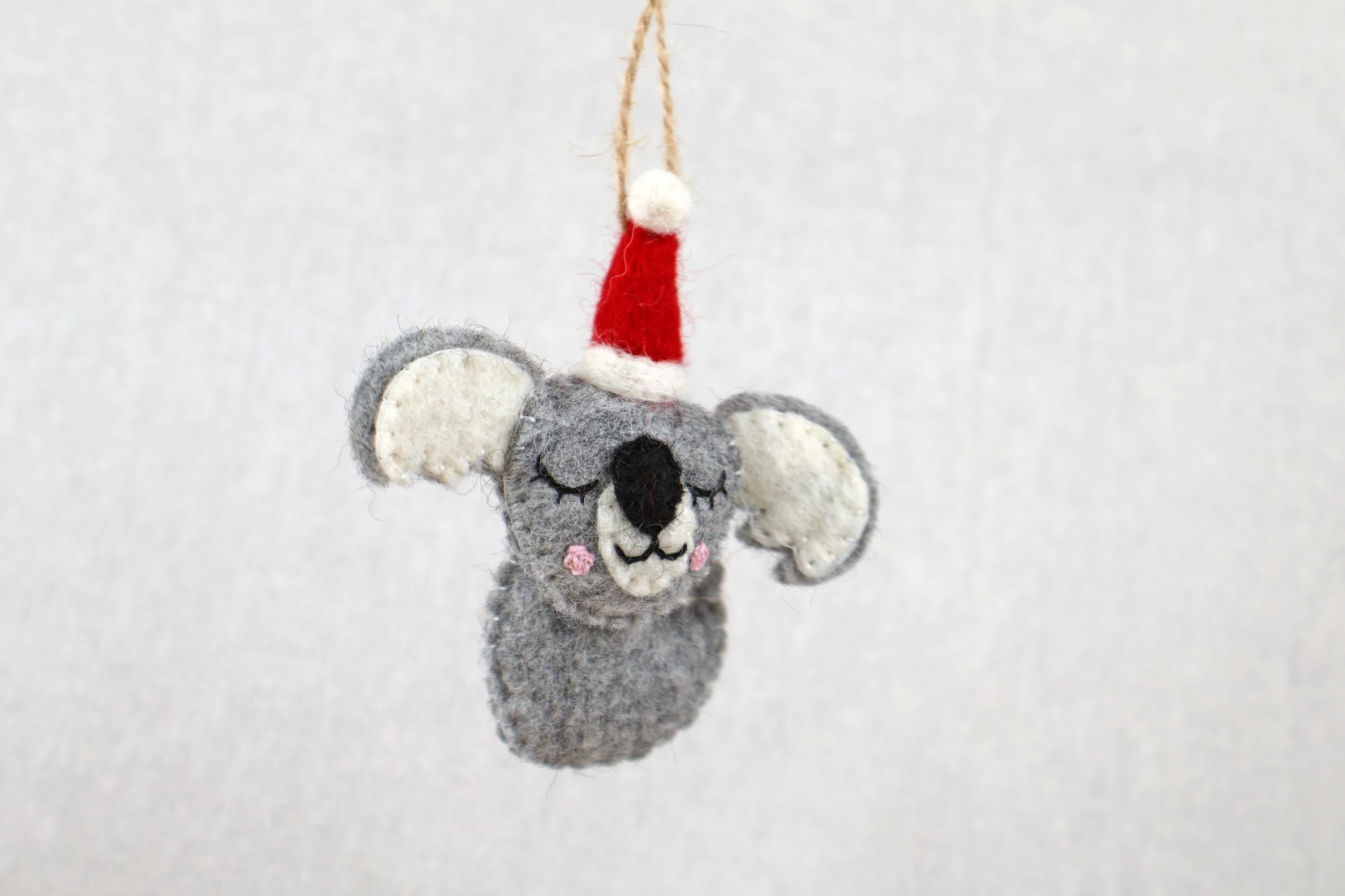 Weihnachtsanhänger Koala I Christbaumschmuck I Weihnachtsdeko I Winter Weihnachtsbaum I Koalabär mit Mütze I lustige Weihnachtsdeko