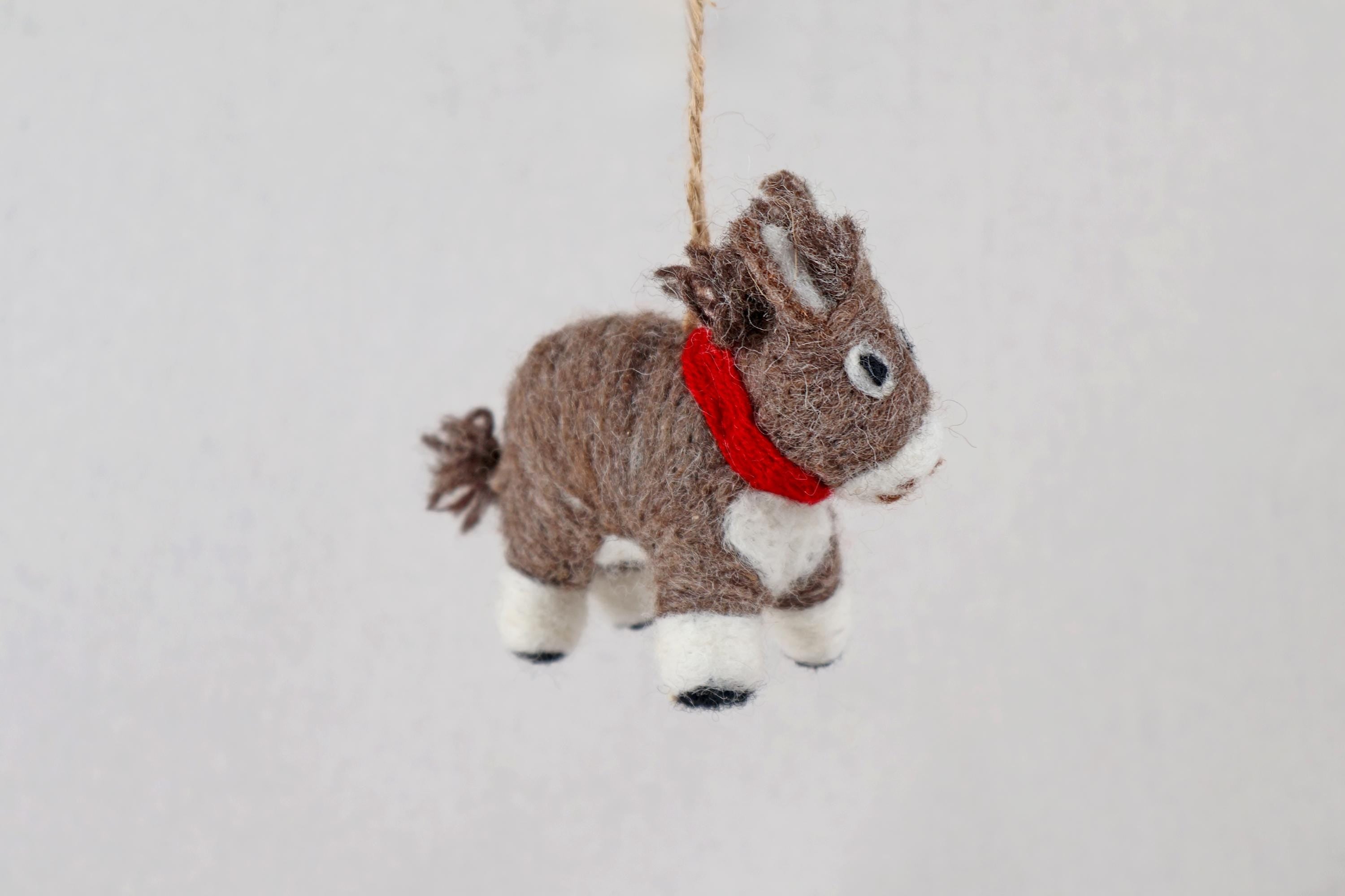 Weihnachtsanhänger Esel I Weihnachtsschmuck Esel I Filz I Weihnachtsbaum I Christbaumschmuck I Weihnachtsdeko