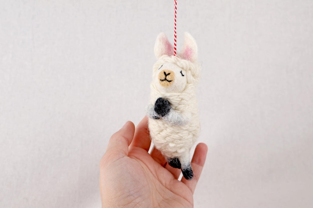Anhänger Yoga Lama I Weihnachtslama I Weihnachtsanhänger I Christbaumschmuck I Weihnachtsdeko I Weihnachtsbaum I Weihnachtslama I