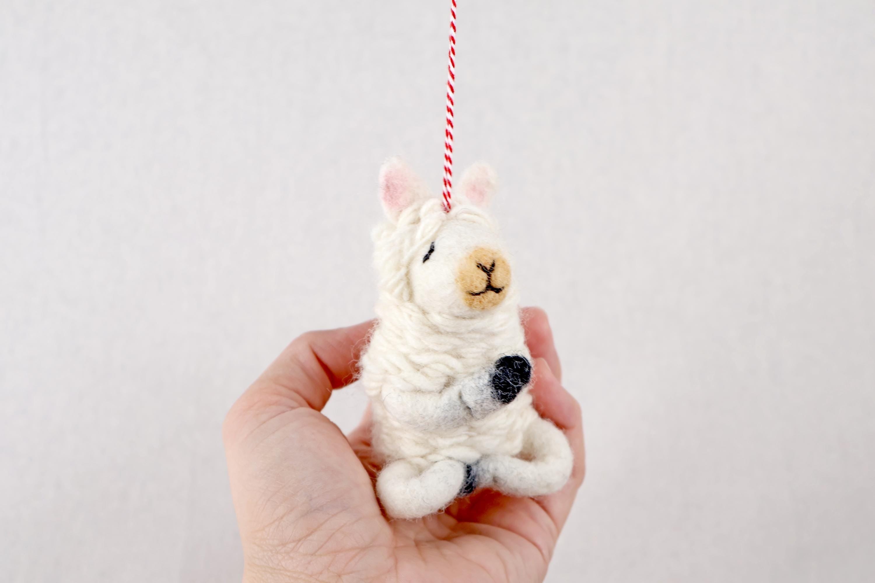Anhänger Yoga Lama I Weihnachtslama I Weihnachtsanhänger I Christbaumschmuck I Weihnachtsdeko I Weihnachtsbaum I Weihnachtslama I