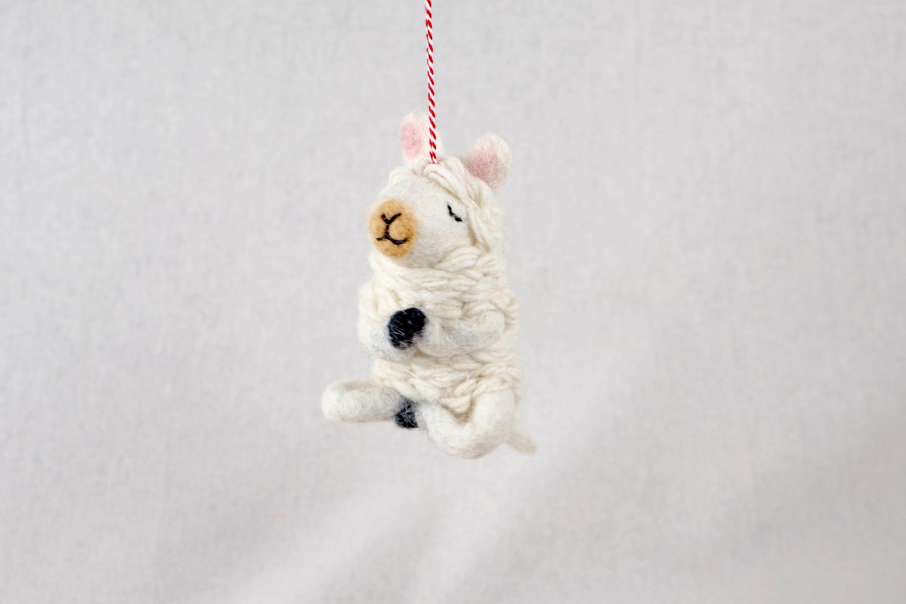 Anhänger Yoga Lama I Weihnachtslama I Weihnachtsanhänger I Christbaumschmuck I Weihnachtsdeko I Weihnachtsbaum I Weihnachtslama I